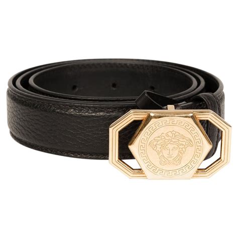 versace medusa plaque leather belt|Versace belt size chart.